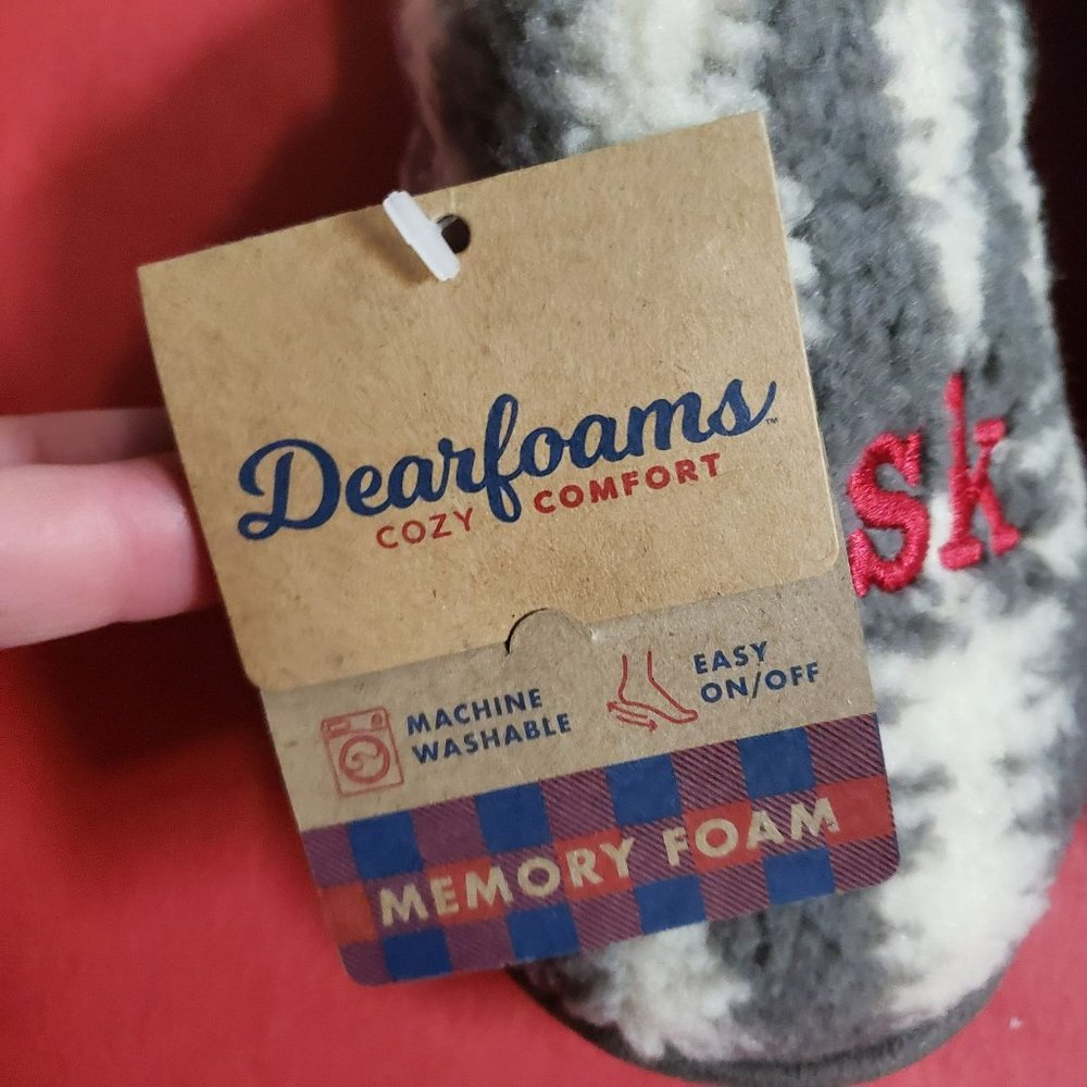 Dearfoams Cozy Comfort Women's Ask Dad Slippers/Outdoor Outsoles Offer Extra Sup - Picture 11 of 14